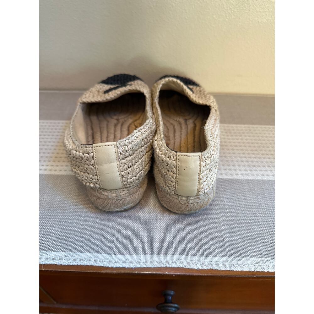 Tory Burch Espadrilles in Tan and Black Raffia size 6 - Picture 4 of 7